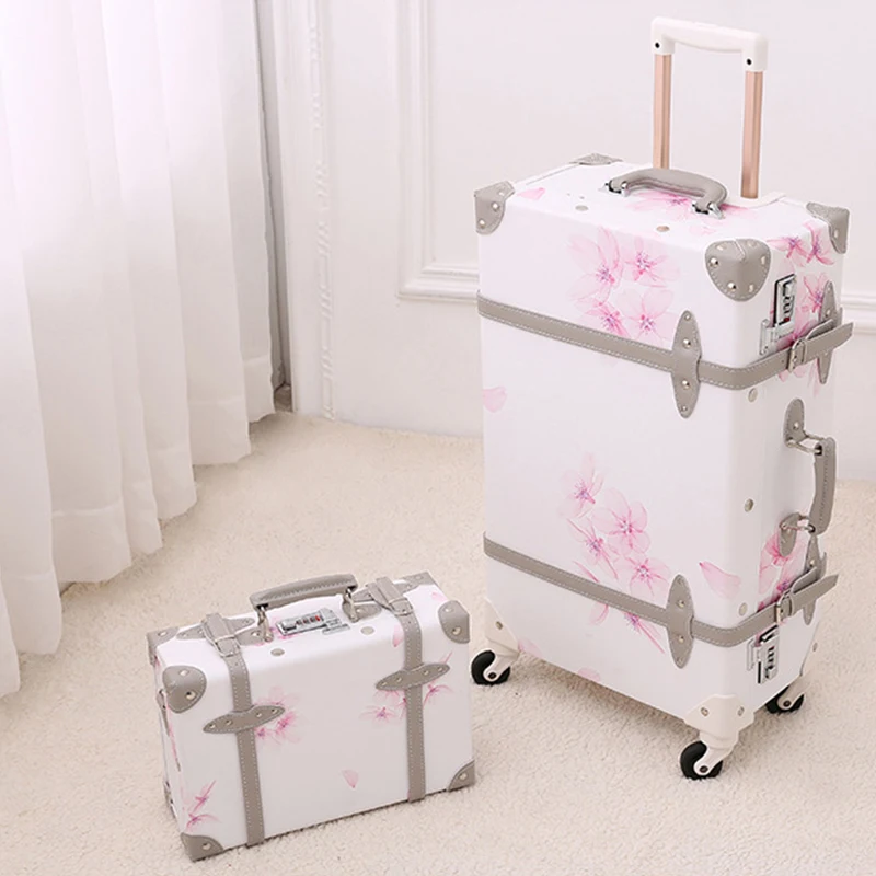 2022 New children's luggage 13-inch pattern trolley case pupils printing password suitcase password box