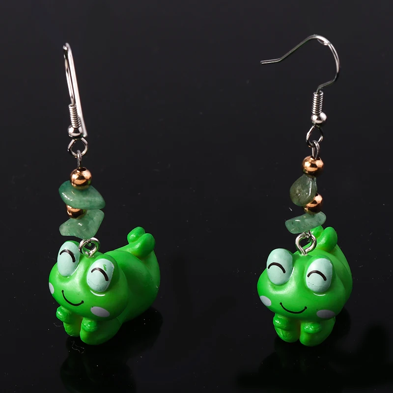 

New Design 3D Cartoon Cute Animals Frog Earrings Summer Lovely Earrings for Women Girls Birthday Gifts