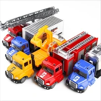 1 64pull back childrens toy car alloy engineering truck boy model diecasts toys education cleaning digging car birthday gift