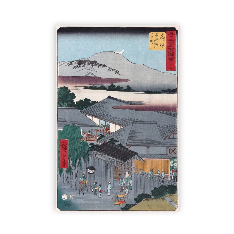 

Японский традиционный пейзаж, постер на холсте, Картина на холсте в японском стиле, Настенная картина, домашний декор на стену