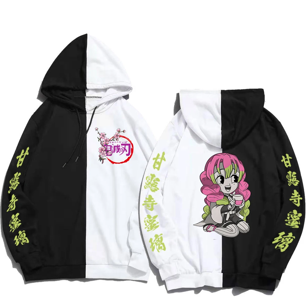 

Японские толстовки с капюшоном из аниме «рассекающий демонов», милые толстовки с капюшоном, худи с принтом «киметсу но айба», худи в стиле канроджи мицури, уличная одежда в стиле Харадзюку