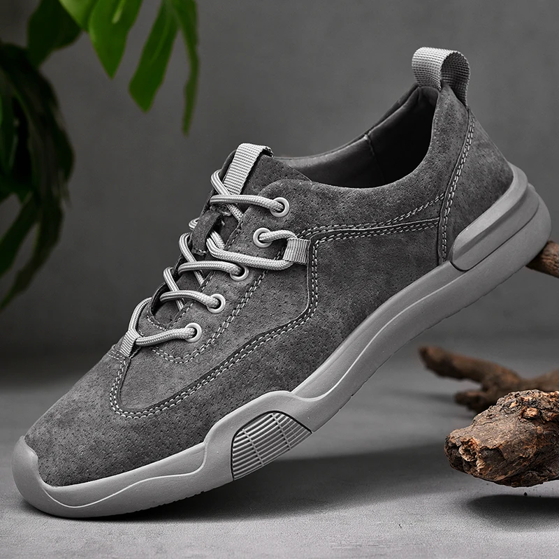 

Men's Breathable Lightweight Comfortable Work Shoes Non Slip Sneakers for Outdoor Trailing Trekking Walking