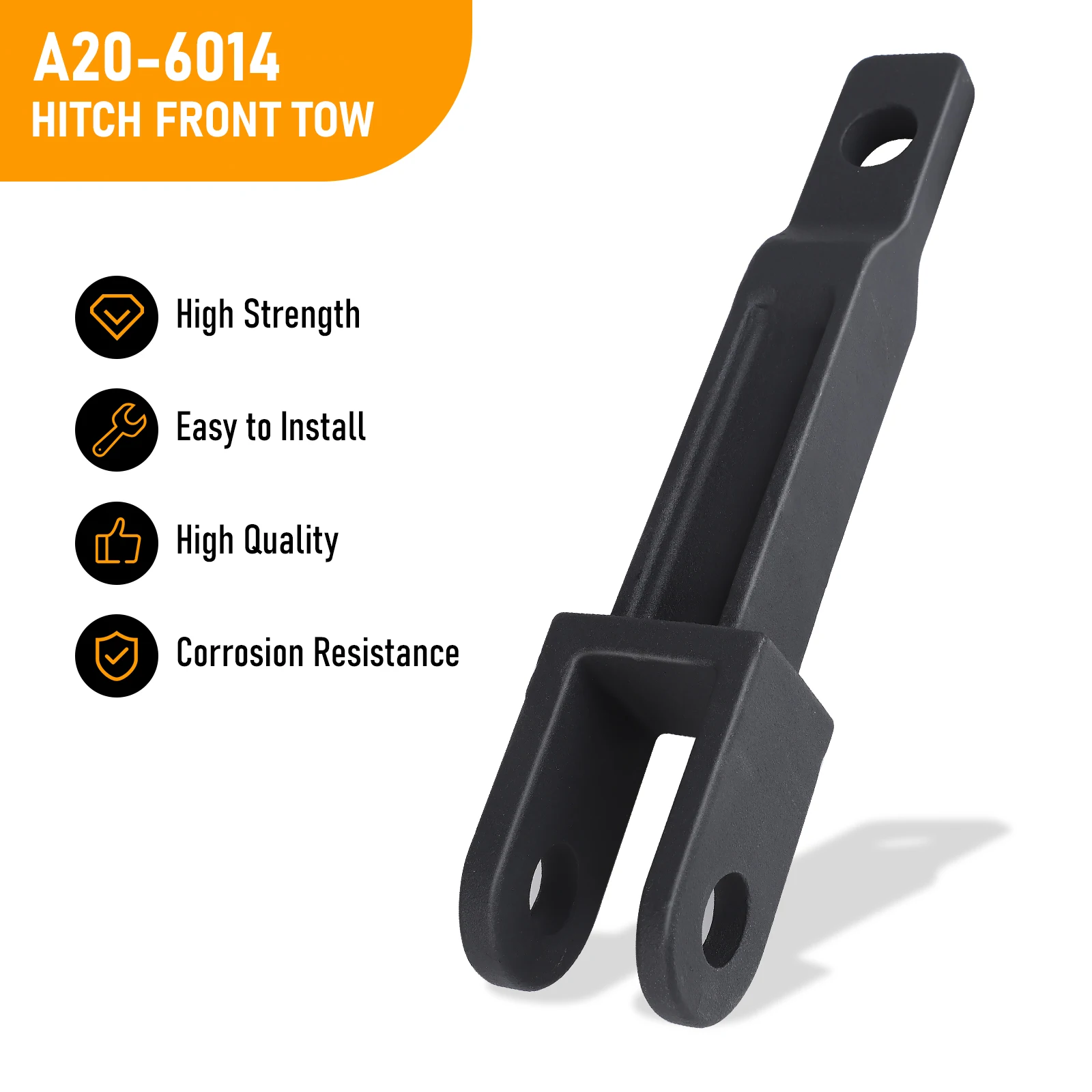 Наборы черных железных буксирных крючков с тяговым штифтом и рамы для грузовика