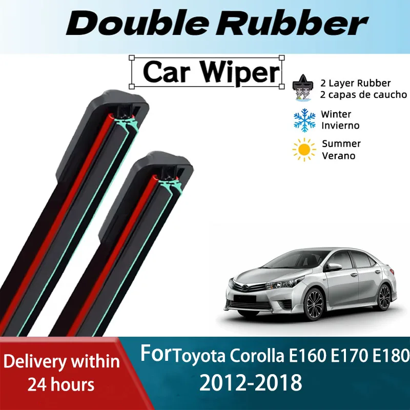 

Левая передняя щетка стеклоочистителя для Toyota Corolla E160 E170 E180 2012-2018, аксессуары для гибридного ветрового стекла 2014 2015 2016 2017
