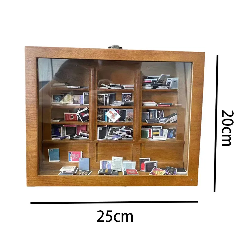 Книжная полка с защитой от тревоги деревянная книжная шкаф для демонстрации