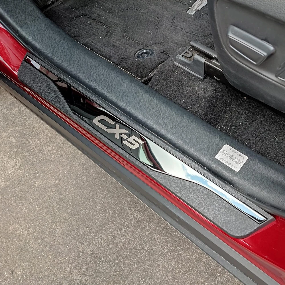 

Накладки на пороги для Mazda CX-5 CX5 2013-2022 2023 2024, аксессуары для порога, защитная пластина для входа, авто интерьер