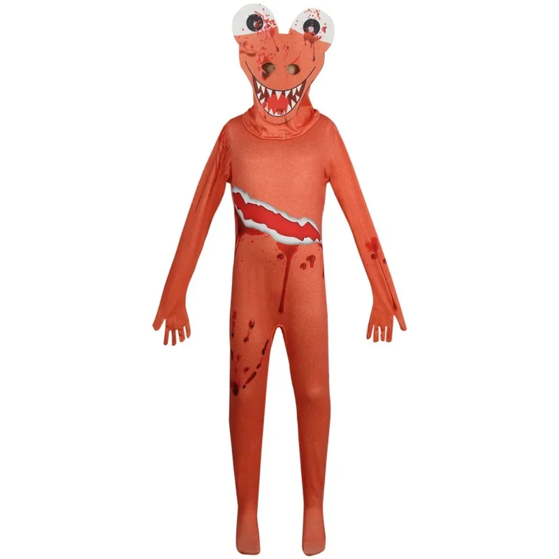 Радужный костюм для мальчиков голубой Монстр Вики косплей страшная игра раньше