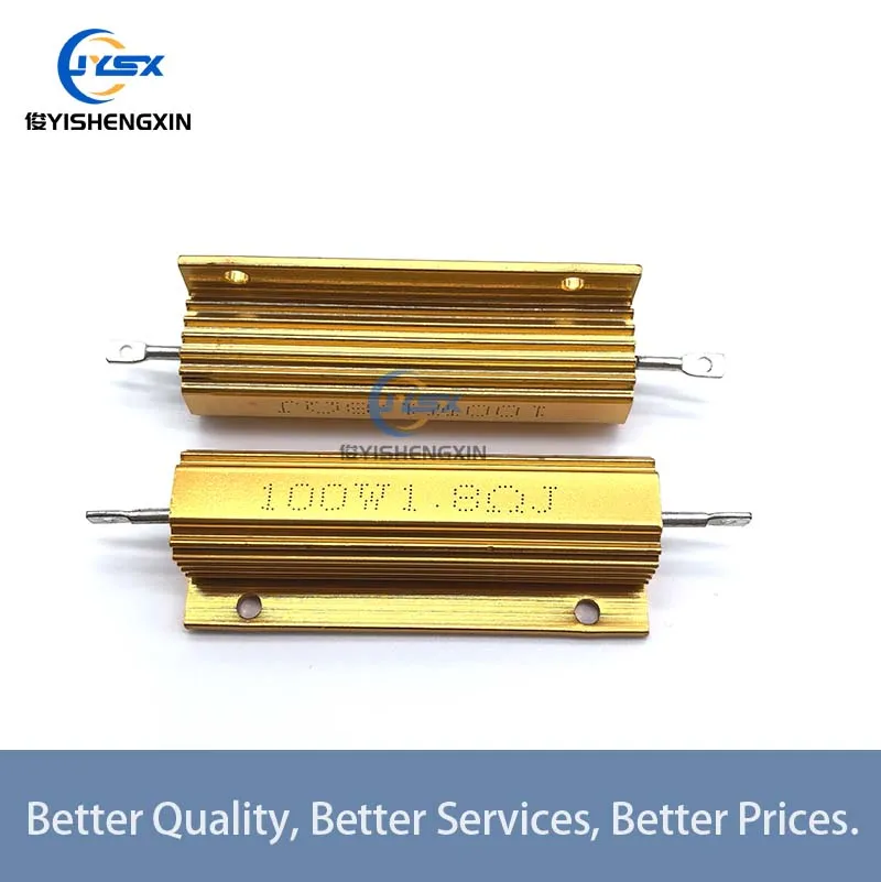 2 шт. проволочный резистор 100 Вт RX24 алюминиевый мощный металлический корпус 0 01 ~ 200