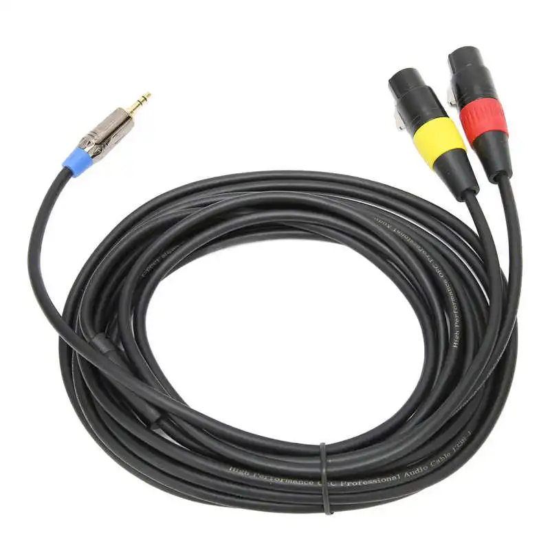 

Кабель 1/8 дюйма в гнездо XLR с шумоподавлением 1/8 дюйма в двойной кабель XLR для ноутбука