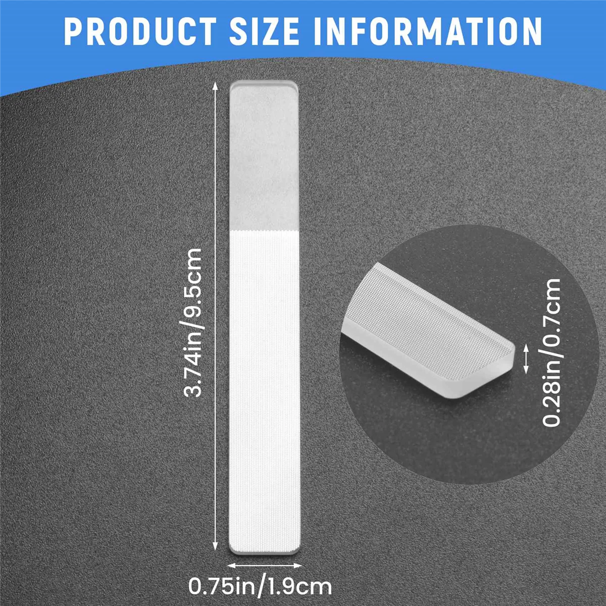 Стеклянный блеск для ногтей - нано-стеклянные пилочки Хрустальный буфер