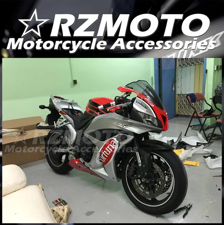 

Новый комплект обтекателей под давлением из АБС-пластика подходит для HONDA CBR600RR F5 2007 2008 07 08 комплект обтекателей красного и серебристого цвет...