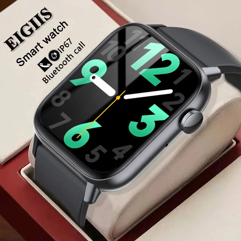 

EIGIIS Smart Watch Men Women Blood Pressure Monitor Fitness Tracker Bluetooth Call Heart Rate Sleep Monitor Smart Watch Man
