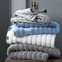 100 cotton bath towel set absorbent adult bath towels solid color soft friendly face hand shower towel for bathroom washcloth