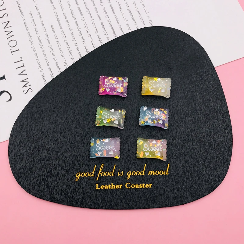 20 шт. разноцветные блестящие конфеты для творчества ювелирных изделий