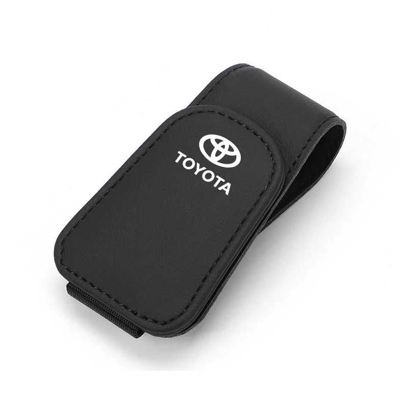 

Для Toyota автомобильный солнцезащитный козырек, зажим для очков, кожаный зажим для очков, аксессуары ﻿