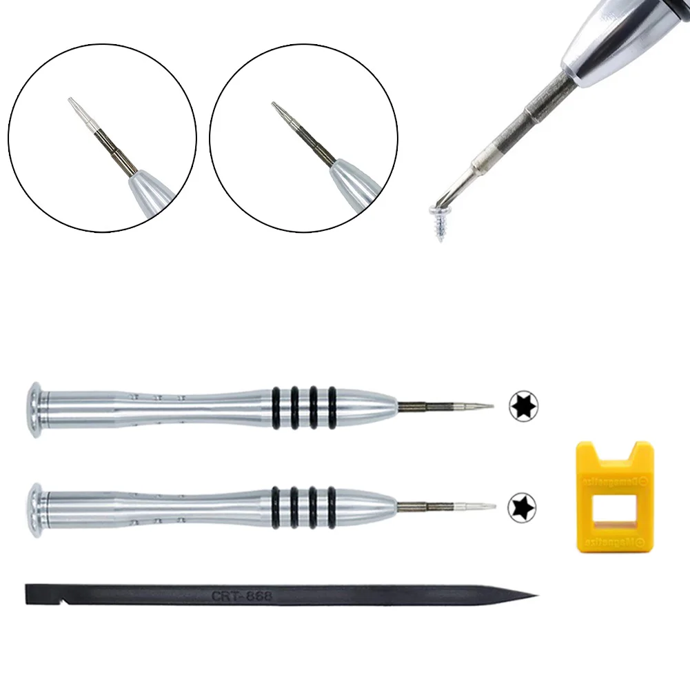 

None Yellow Silver 1.5mm Black For Repair Accessories KitT5 Metal Repair Tool Screwdriver Set Screwdriver Tool