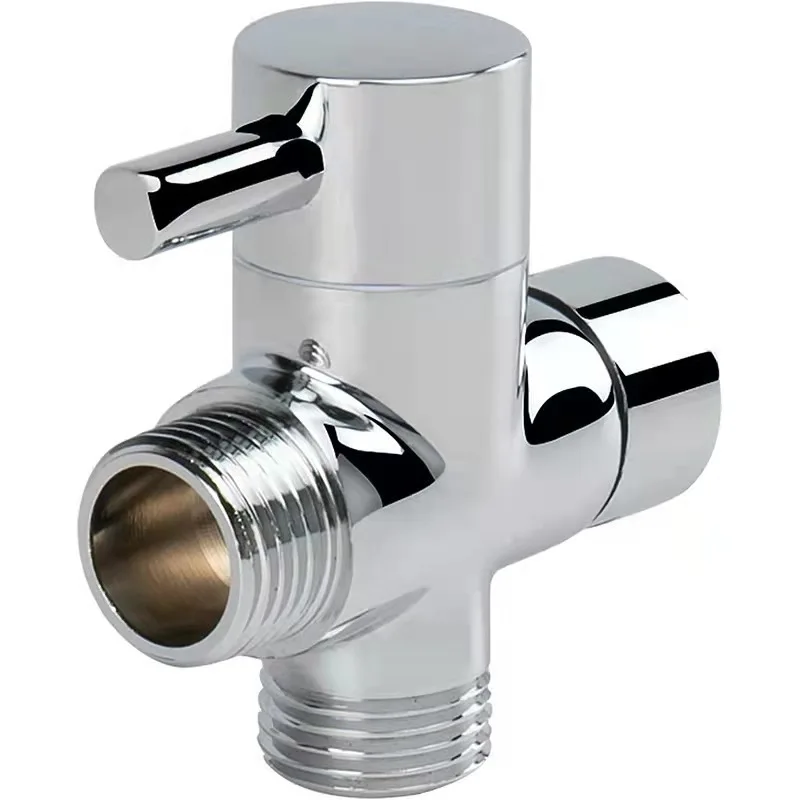 

1/2"7/8" T-adapter Joint Diverter Converter Switch Copper Splitter Shower Mixer Water-separator Shower Valve Three-way One-two
