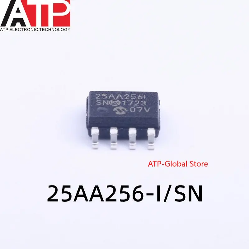 Оригинальные запасы интегральных микросхем 25AA256-I/SN 25AA256I SOP-8, 10 шт.