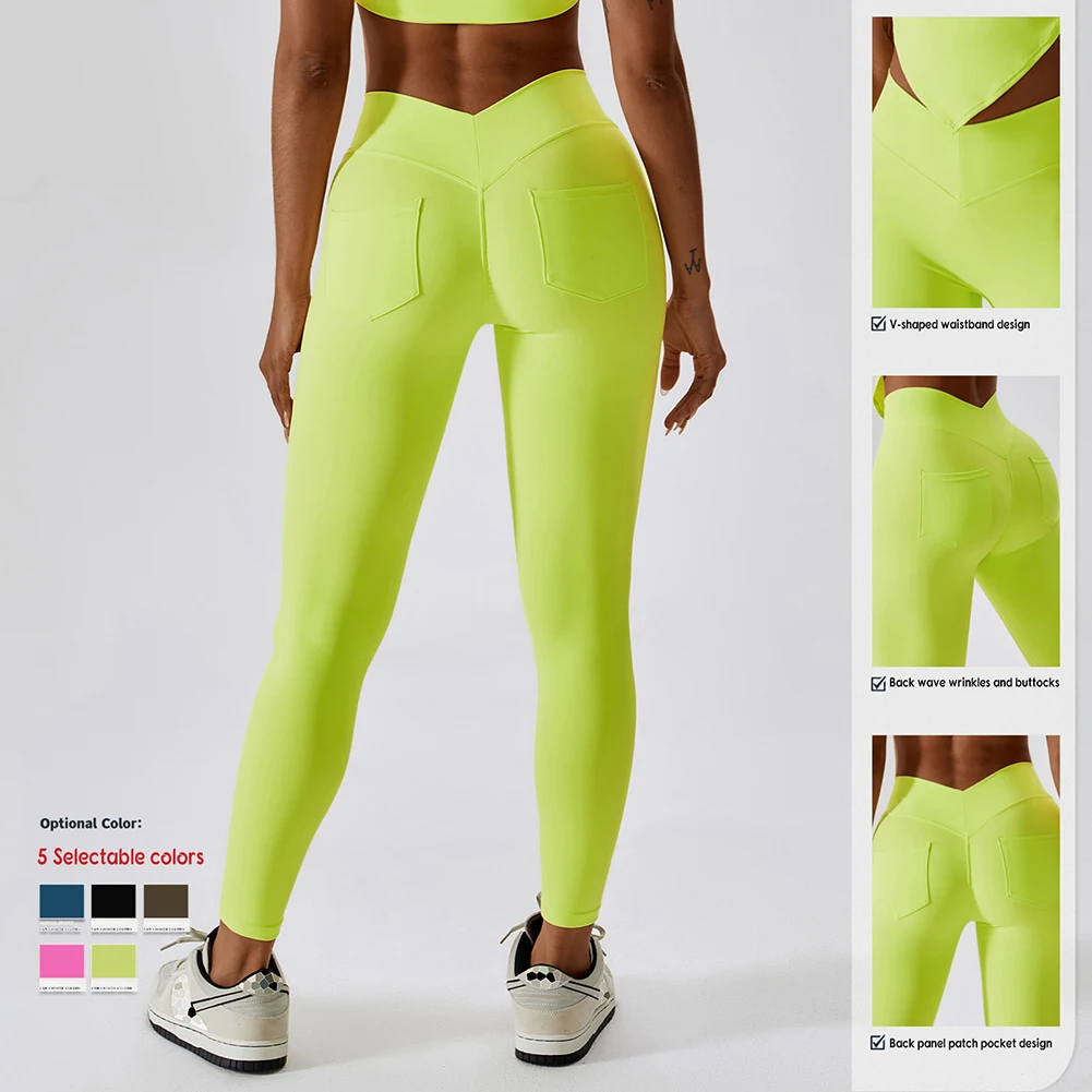 High Waist Hip Lift Quick Drying Seamless Pants Soft Comfortable Running Pants For Workout Cycling