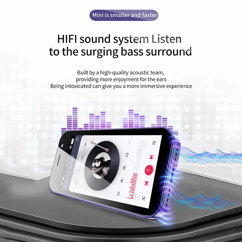 SOYES XS14 Pro Mini 3.0 Inch Smart Phone 4G LTE 2GB RAM 16GB ROM Android 9.0 Quad Core 2600mAh Face ID Type C OTG Small Phone