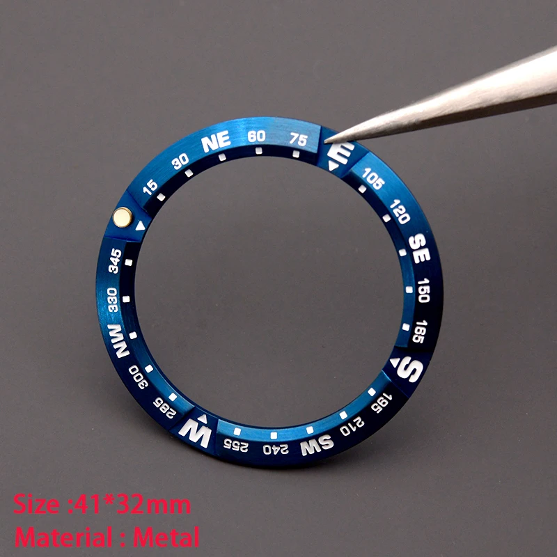 Вставка безеля для часов 41*32 мм нержавеющая сталь 316L подходит Samurai Black Series PROSPEX