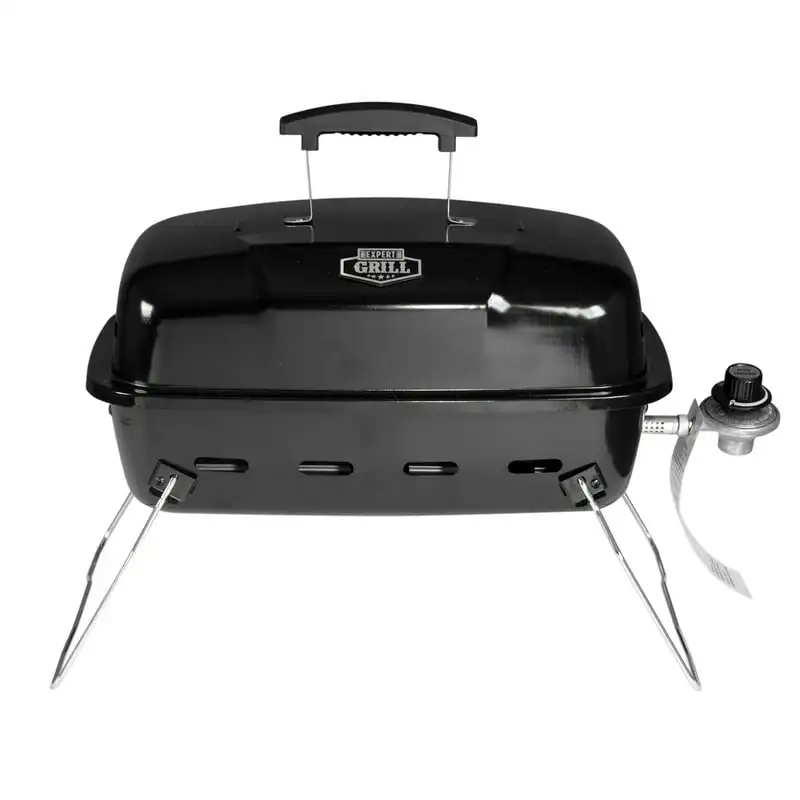 

10,000 BTU Portable Propane Gas Grill, Black