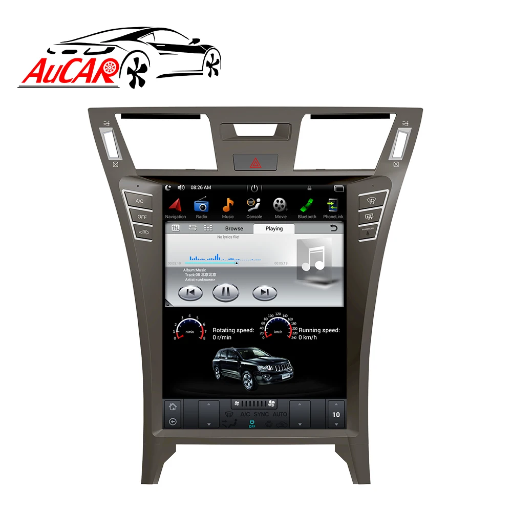 AuCar 12 1 &quotAndroid 9 GPS навигация автомобильное радио видео Тесла экран авто стерео