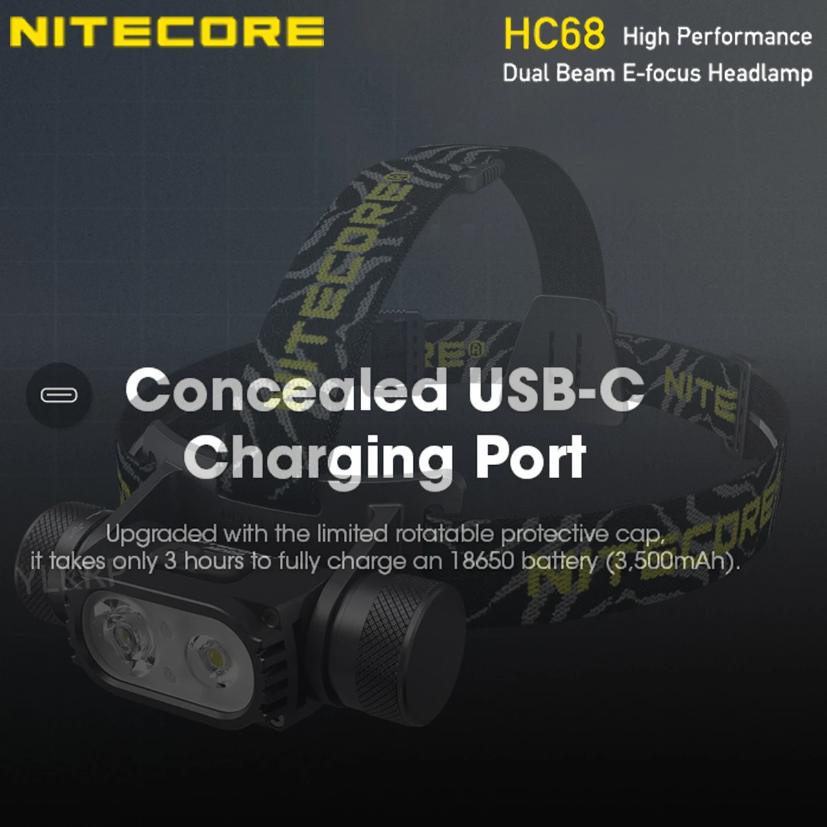 Фары NITECORE HC68 2000 люмен с расстоянием освещения 202 метров