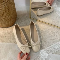 fashion spring women ballet shoes round toe slip on loafers shallow mouth ballerina moccasin ladies single shoes chaussure femme