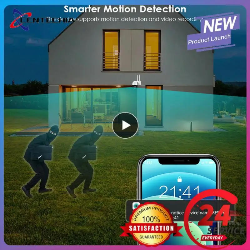 

1/2/3PCS Two Mode Surveillance Camera Support 8-128gb Tf Card Night Vision Encryption Security Motion Detection Ptz Ip Camera