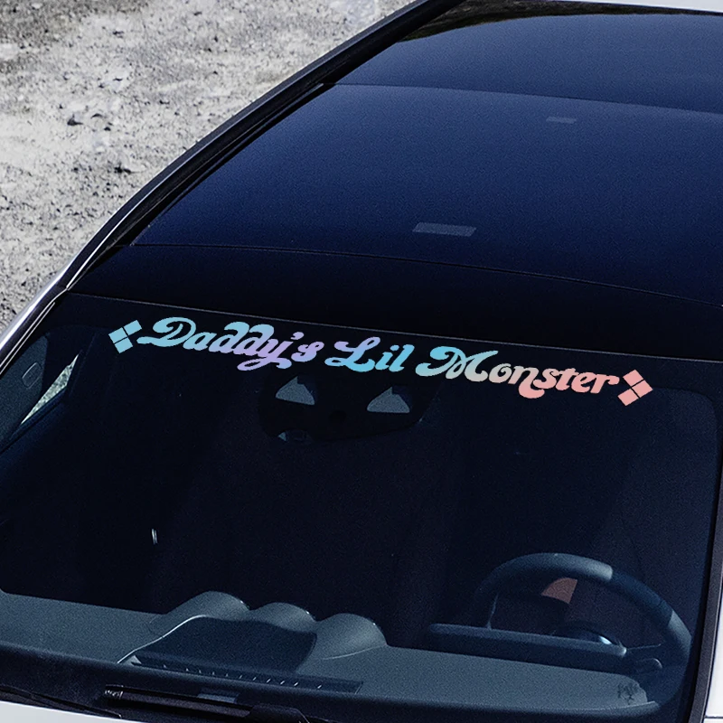 winylowa naklejka Monster Car Design Kreatywna na przednią szybę Nieopakowany wzór zwierzęcy