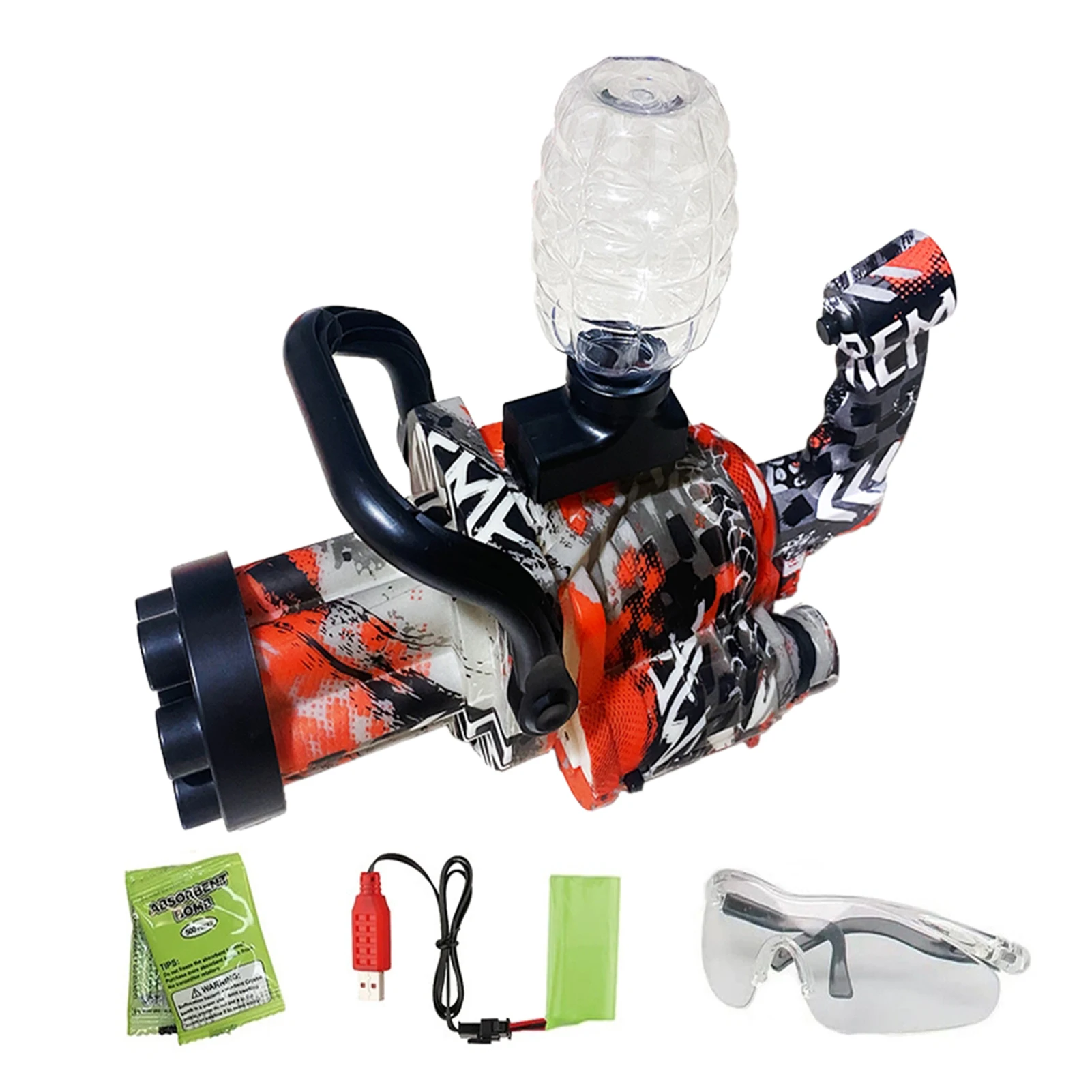 

Automatic Gel Ball Electric Blaster Gel Shooter With 1000 Water Beads And Goggles Outdoor Activities Shooting Game Toy For