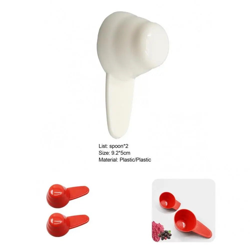 

2Pcs Fashion Corrosion Resistant Eco-friendly Thick Portable Baby Powder Scoop Kitchen Tool Coffee Scoop Measuring Spoon