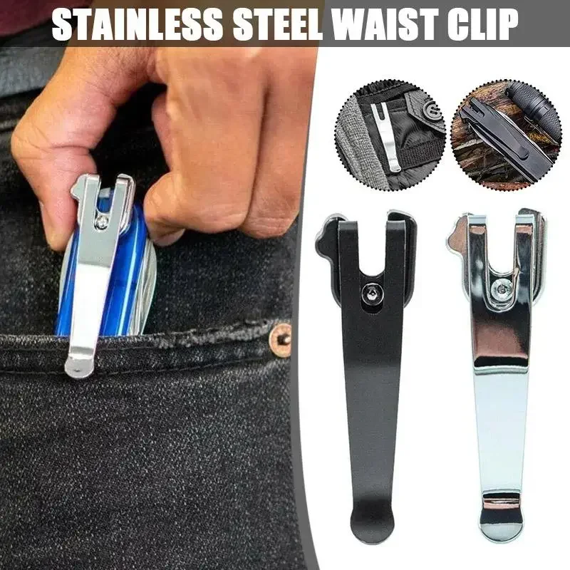 

Pocket Swiss Knife Army Accessories Pocket Repair Back Steel For Replacement Deep Carry Clamp 91mm Clip Waist Tool Knife Folding