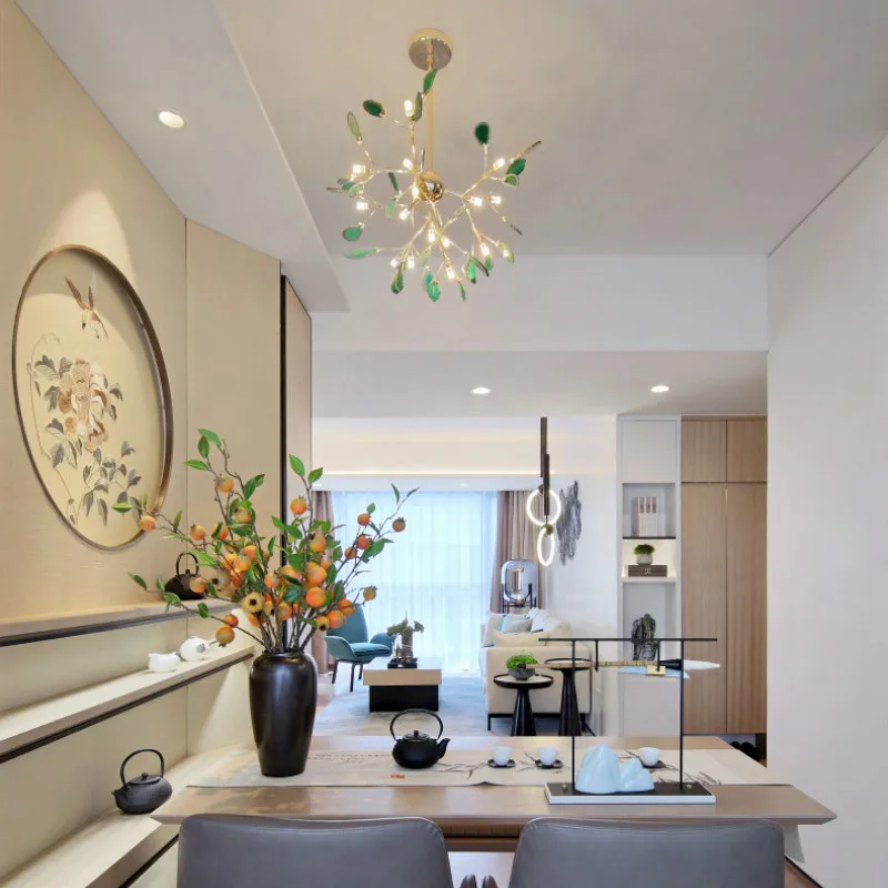 Скандинавские классические железные художественные люстры с блестящими червями