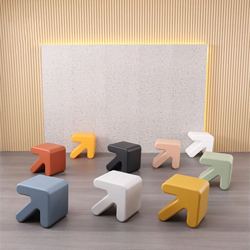 

Wuli Nordic Arrow Stool Creative Thickened Plastic Shoe-changing Stool Household Bench Living Room Side A Few Simple Bookshelves