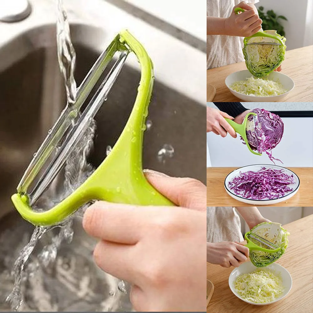 

1Pcs Stainless Steel Cabbage Peeler Grater Salad Multi-Function Grater Potato Zesters Cutter Fruit Vegetable Kitchen Accessories