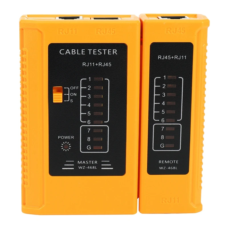 

Прибор для тестирования сетевого кабеля, тестовый инструмент RJ45, RJ11, RJ12, CAT5, CAT6, UTP, USB, LAN, кабель Ethernet, тестер er (батарея в комплект не входит)
