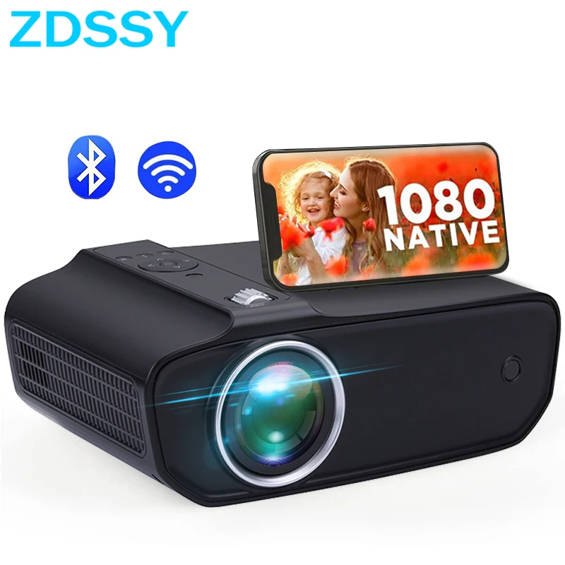 

ZDSSY P69 мини-проектор DataShow 1080P видео 8500 люмен Miracast проекторы для домашнего кинотеатра с HDMI Bluetooth
