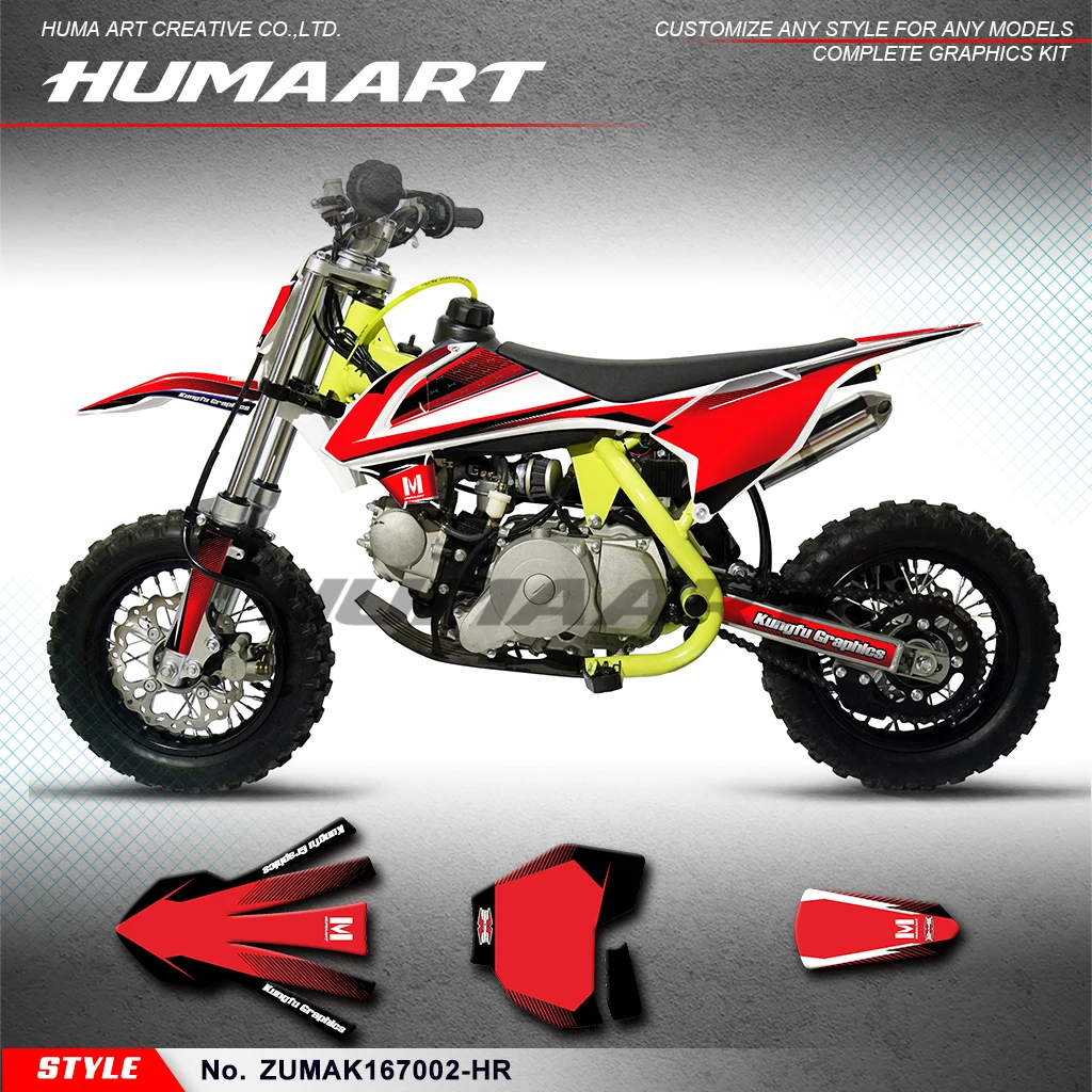 Клейкая наклейка HUMAART для мотоцикла ZUUMAV K1 50 60 70 детский мини-байк грязи
