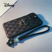disney cartoon luxury mickey case for iphone11 12 13 pro max lanyard style x xs xr xsmax 7 8plus original case