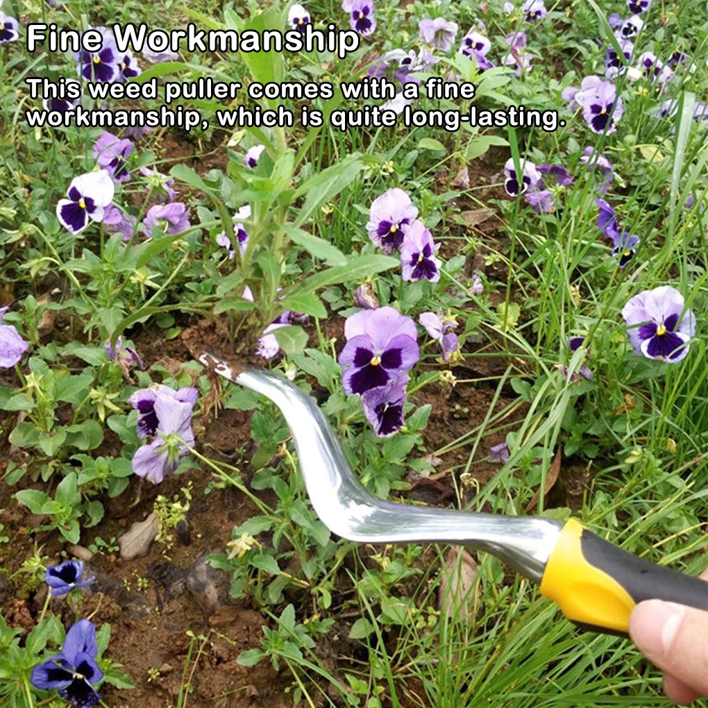 

Weed Puller Hand Weeder Lawn Remover Rustproof Long-lasting Multifunctional Fork Shovel Yard Outdoor Handily Gripped