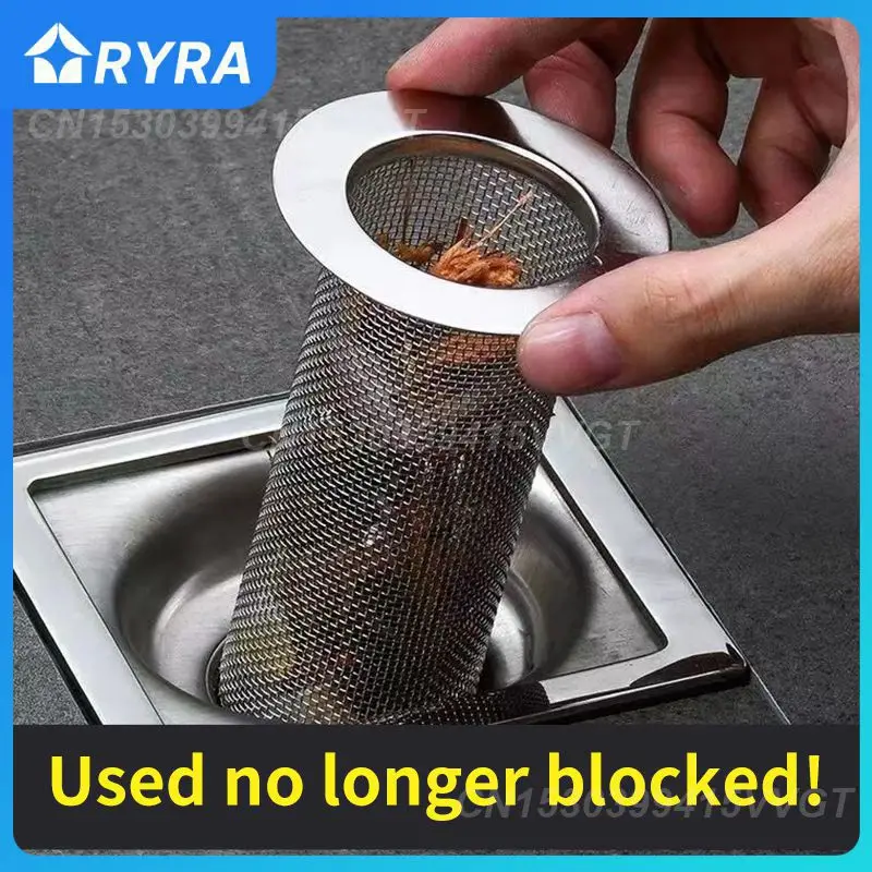 

Stainless Steel Drain Cover Multi Size Fine Mesh Floor Drain Anti-clogging Sink Strainer Wholesale Sink Plug Filter Screen