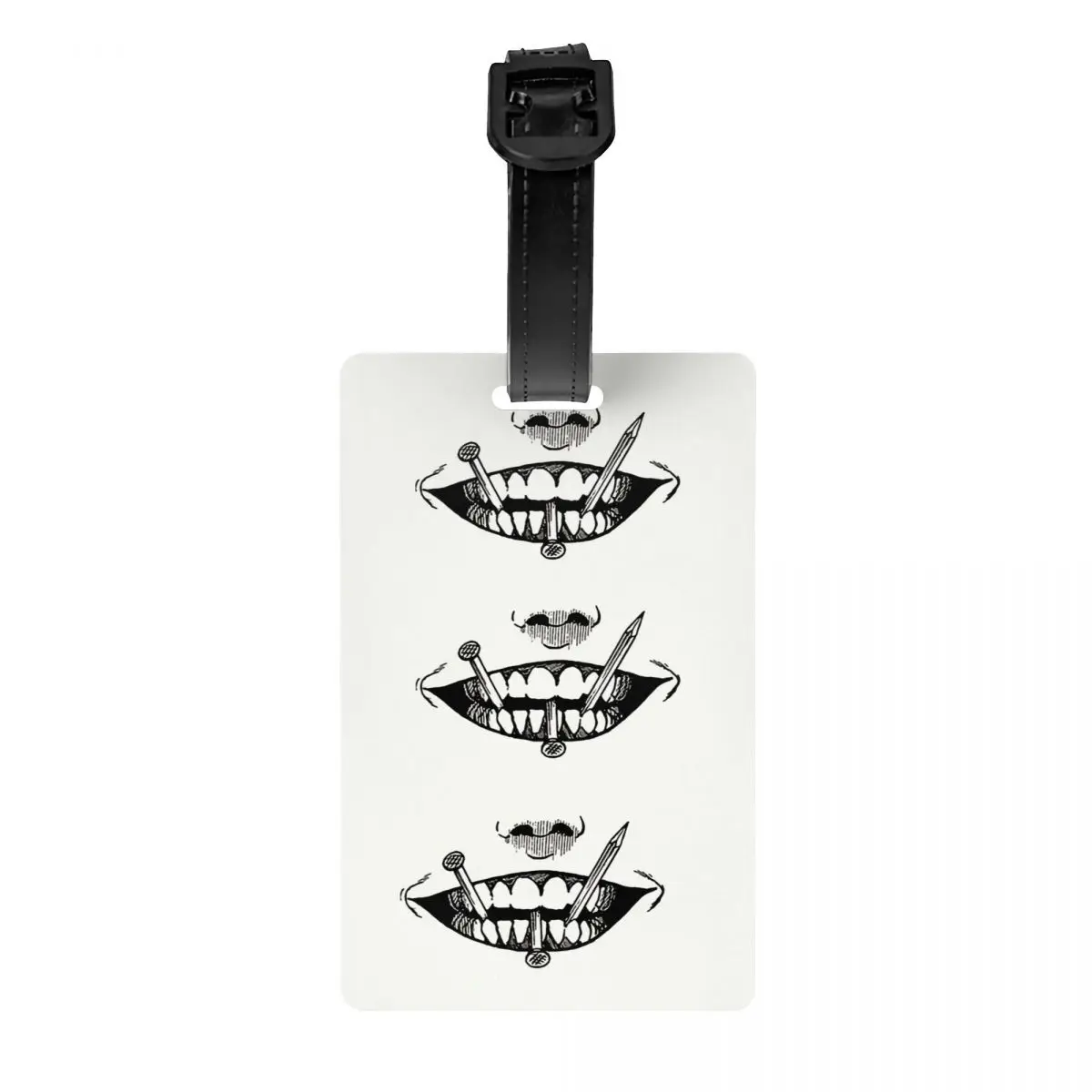 

Souichi's Smile Junji Ito Luggage Tag for Suitcases Fashion Japan Horror Manga Baggage Tags Privacy Cover Name ID Card