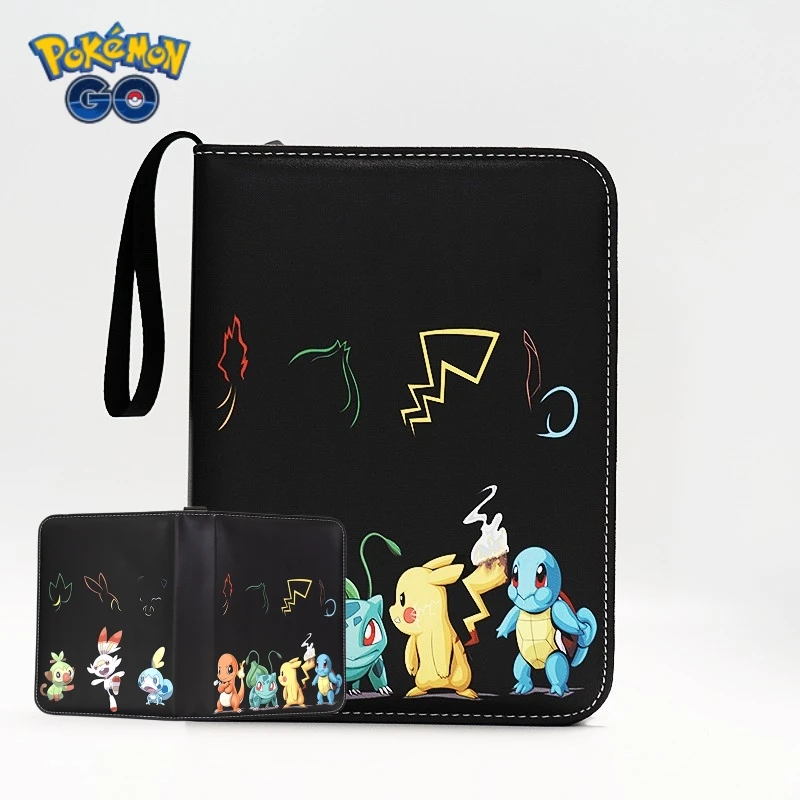 

Pokemon Card Kawaii Free Shipping Gifts Gengar Holder Charizard Anime Game Binder Photocards Album Games Hobby Collectibles Toys