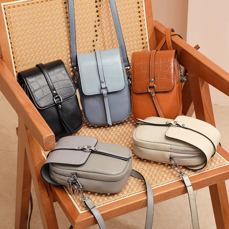 

MODITIN New in Cellphone Bags for Women Genuine Leather Crossbody Bags Practical Shoulder Bags Pretty Colors сумка женская