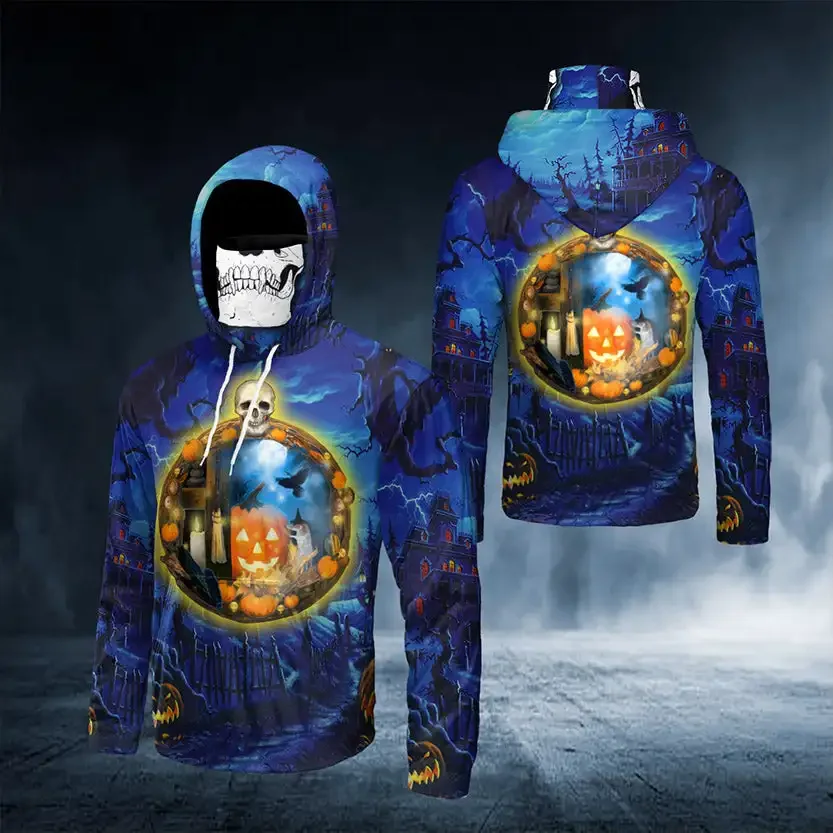 PLstar Cosmos Хэллоуин жнец Череп 3d-принт мужская мода бандана толстовка унисекс