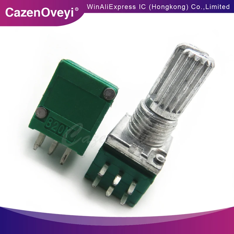 5 шт. двойной потенциометр RK097G B5K Длина ручки 6 футов 15 мм