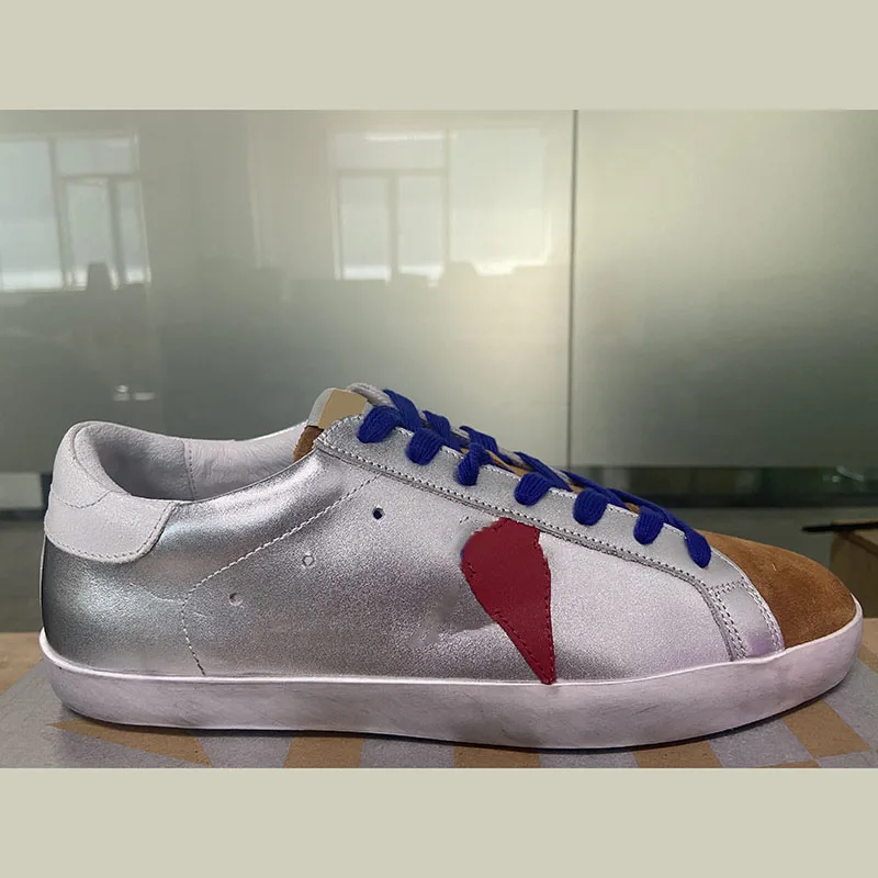 

2022 Four Seasons Patent Leather Retro Small Dirty Shoes Color Matching Fashion Casual Non-slip Parent-child Sports Shoes ST103