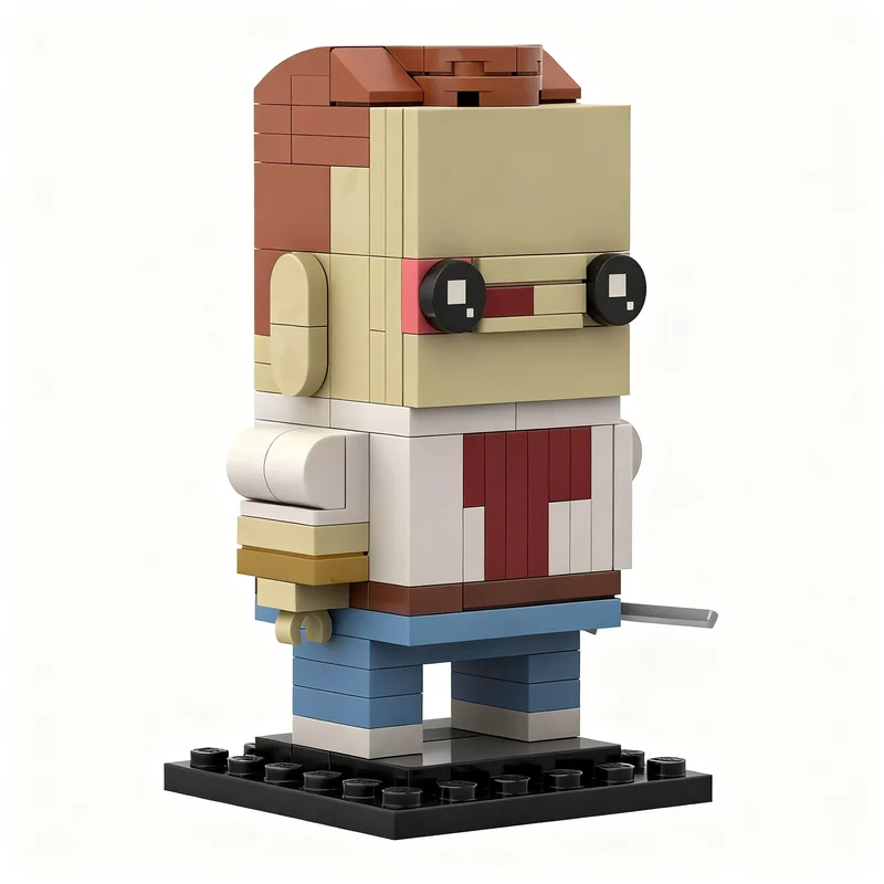 Фото Набор из 111 деталей MOC: Модель Brickheadz Бутч Куллидж из «Пульп Фикшн», конструктор, архитектурная модель, рождественский подарок, идея для подарка на день рождения для детей №2